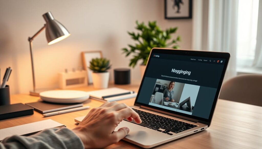 a person typing on a laptop