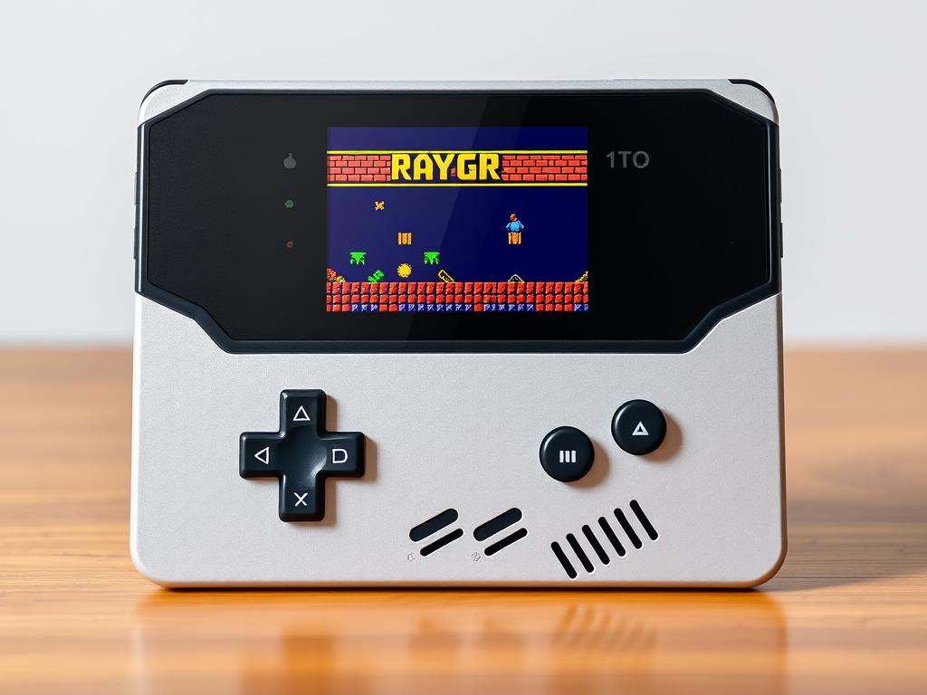 Anbernic RG35XX Plus retro gaming handheld in Game Boy-inspired design