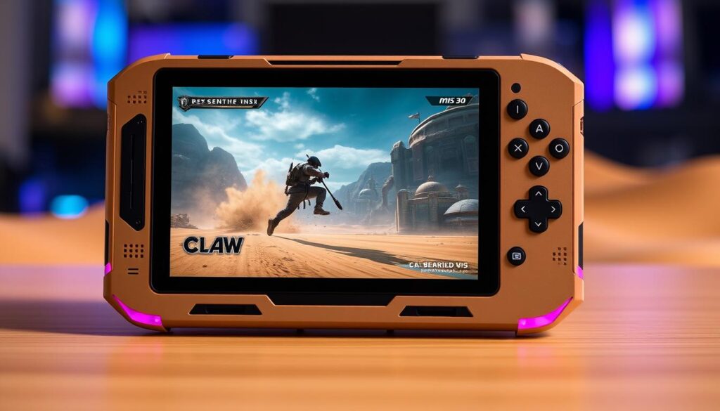 MSI Claw 8 AI+ premium handheld gaming PC with Intel processor